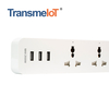 TransmeIoT Smart Powerstrip TM-PS-1910U 3+3USB，with 3 Individually Controlled Smart Outlets And 4 USB Ports, Works with Alexa & Google Home, No Hub Required