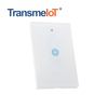 TransmeIoT TM-WF-01 WiFi Smart Wall Light Switch,Glass Panel, Multi-Control, 2.4GHz Wi-Fi Touch Switches, Neutral Wire Required, Remote Control Smart Life/Tuya App, Work with Alexa, Googl
