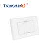 TransmeIoT TM-CL01S WiFi Smart Wall Light Switch,Glass Panel, Multi-Control, Wi-Fi/Zigbee , Neutral Wire Required, Remote Control Smart Life/Tuya App, Work with Alexa, Googl