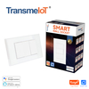 TransmeIoT TM-CL02S WiFi Smart Wall Light Switch,Glass Panel, Multi-Control, Wi-Fi/Zigbee , Neutral Wire Required, Remote Control Smart Life/Tuya App, Work with Alexa, Googl