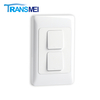 TransmeIoT TM-WF-AUS02 WiFi Smart Wall Light Switch,Glass Panel, Multi-Control, 2.4GHz Wi-Fi Touch Switches, Neutral Wire Required, Remote Control Smart Life/Tuya App, Work with Alexa, Googl
