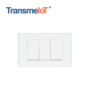 TransmeIoT TM-CL02S WiFi Smart Wall Light Switch,Glass Panel, Multi-Control, Wi-Fi/Zigbee , Neutral Wire Required, Remote Control Smart Life/Tuya App, Work with Alexa, Googl