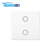 TransmeIoT TM-WF-EU02S WiFi Smart Wall Light Switch,Glass Panel, Multi-Control, 2.4GHz Wi-Fi Touch Switches, single line, Remote Control Smart Life/Tuya App, Work with Alexa, Google Home