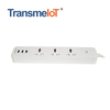 TransmeIoT Smart Powerstrip TM-PS-1910U 3+3USB，with 3 Individually Controlled Smart Outlets And 4 USB Ports, Works with Alexa & Google Home, No Hub Required